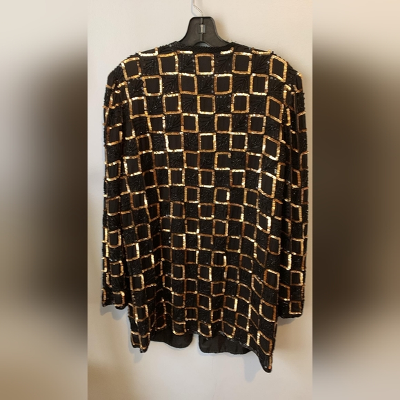 100% silk beaded blazer - Picture 2 of 4